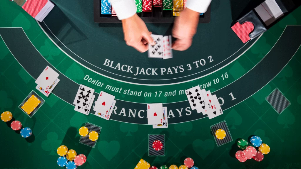 Special situations in playing blackjack