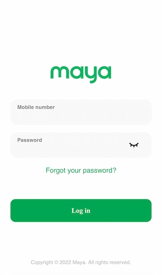 Step 4: Log in to your Maya account and make a deposit payment to your betting account.