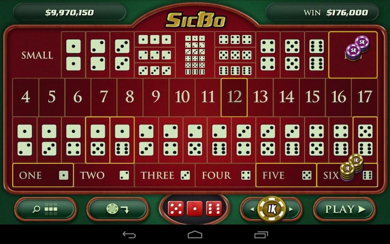 Sic Bo strategies - double-up betting